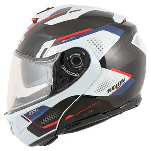 Nolan X-1005 Undercover Klapphelm Carbon Grau Rot Blau von Nolan