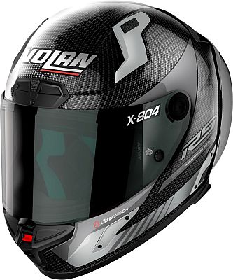 Nolan X-804 RS Ultra Carbon Hot Lap, Integralhelm - Schwarz/Grau - M von Nolan