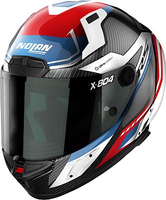 Nolan X-804 RS Ultra Carbon Maven, Integralhelm - Schwarz/Rot/Weiß/Blau - L von Nolan