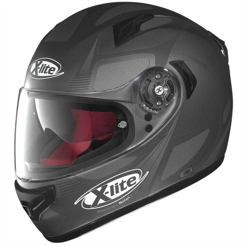 X-Lite X-661 Frantis Integralhelm, Farbe Mattschwarz-grau, Größe XXS (51/52) von GREX