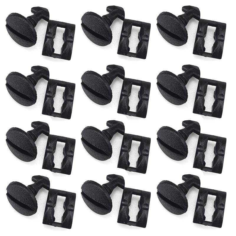 None-branded 12 Sets Trim Turn Lock Clips Halterungen Heckstoßstange Abdeckung Einsätze Befestigungselemente für Land Rover Range Rover Europäische Autos von None-branded