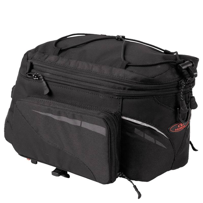 Norco Fahrradtasche - Gepäckträgertasche Uniklip 2, Schwarz, 34 cm für Fahrrad von Norco