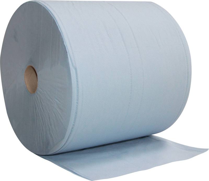 Value Brand Putztuchrolle blau 3-lagig LxB 380x360mm 1000Abrisse/Rolle von Nordvlies