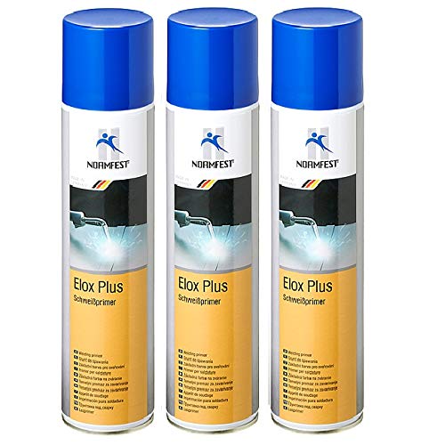 Normfest 3X Elox Plus Schweißprimer Korrosionsschutz Schweissprimer Spray 400ml / pro Dose inkl. HS von Normfest