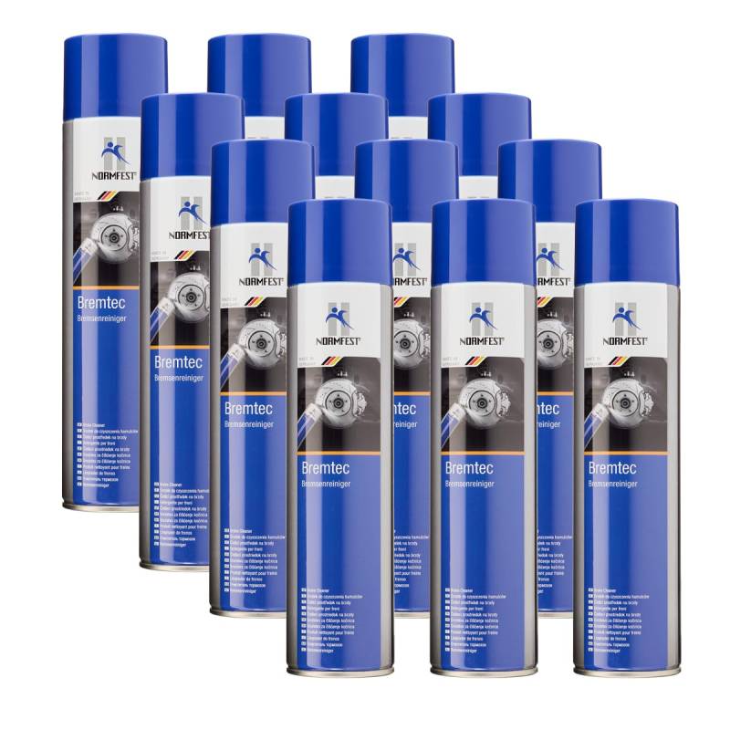 Normfest BREMSENREINIGER BREMTEC Reiniger ENTFETTER Spray 600ML (12) von Normfest