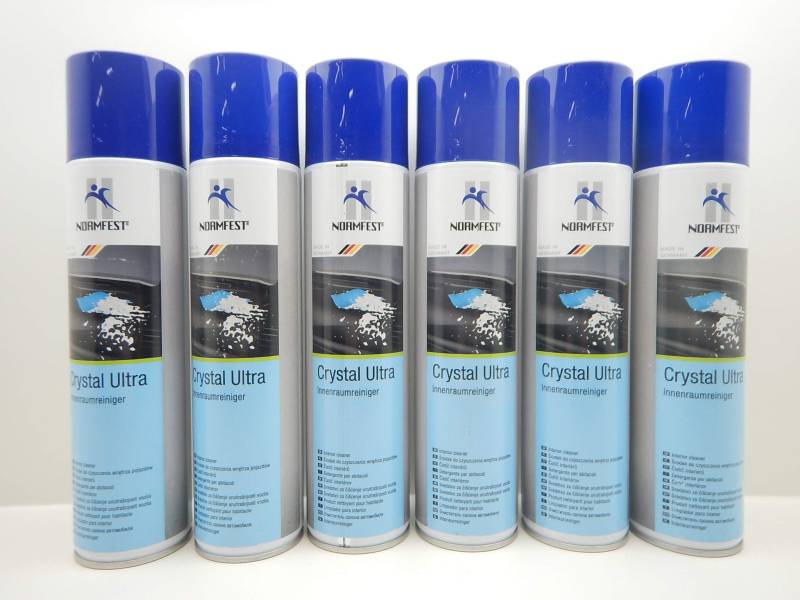 Normfest Crystal Ultra Innenraumreiniger Schaum Spray 6X 400ml von Normfest