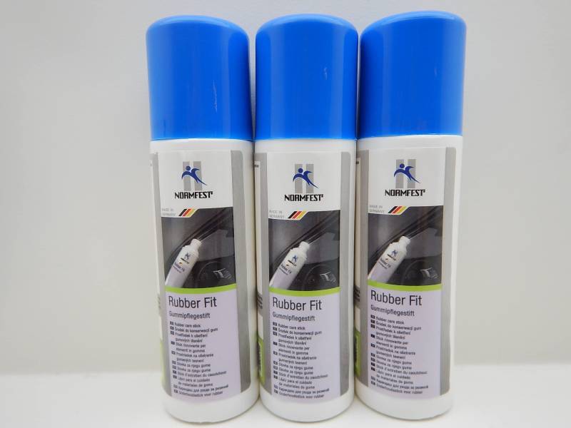 Normfest Gummipflege Rubber Fit Gummipflegestift für Türdichtungen 3X 75ml von Normfest