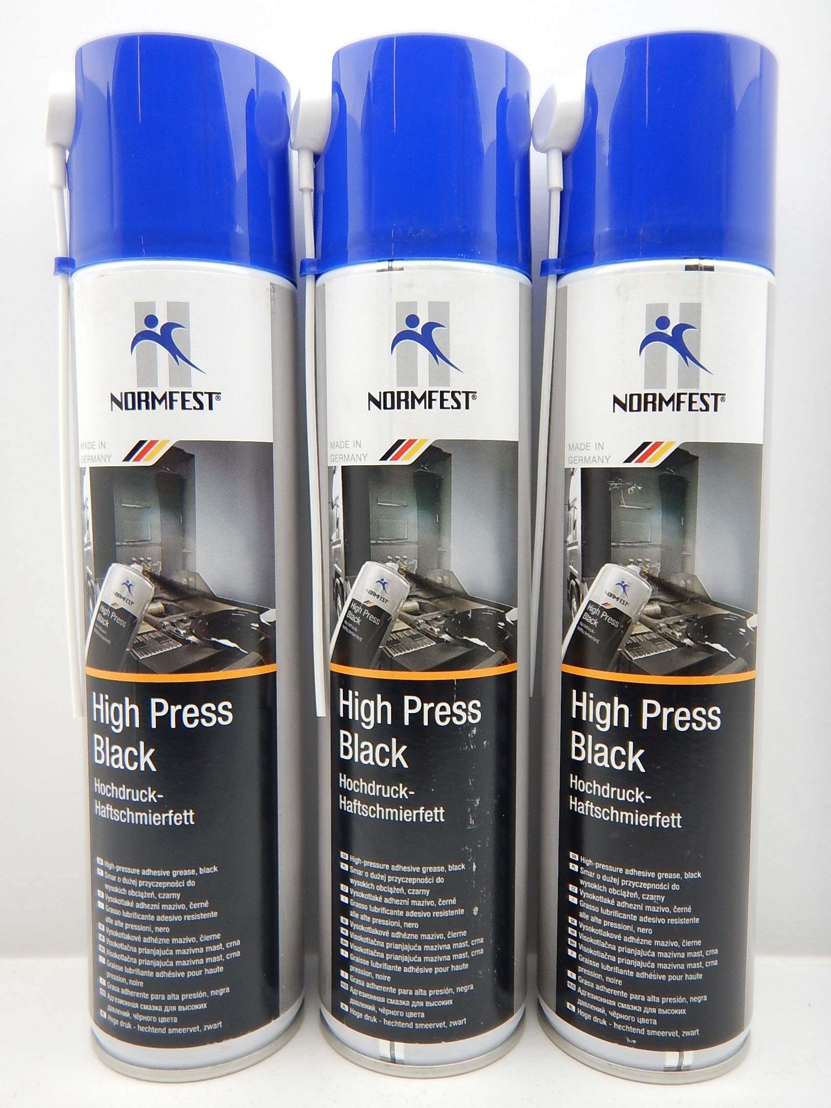 Normfest High-Press Black Hochdruck-Haftschmierfett schwarz 3x 400ml von Normfest