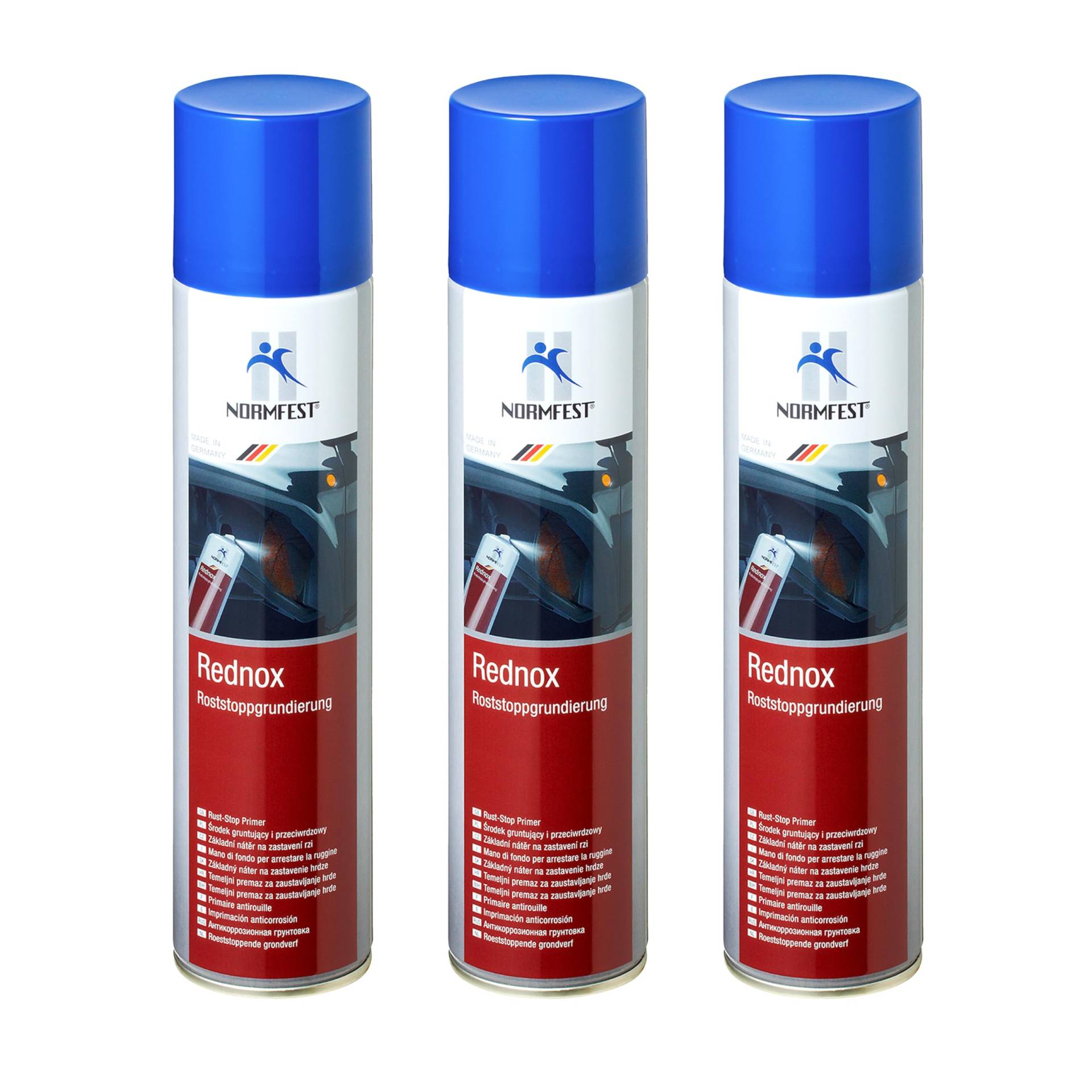 Normfest Rednox Roststopp-Grundierung Anti Rost Spray 3x 400ml von Normfest