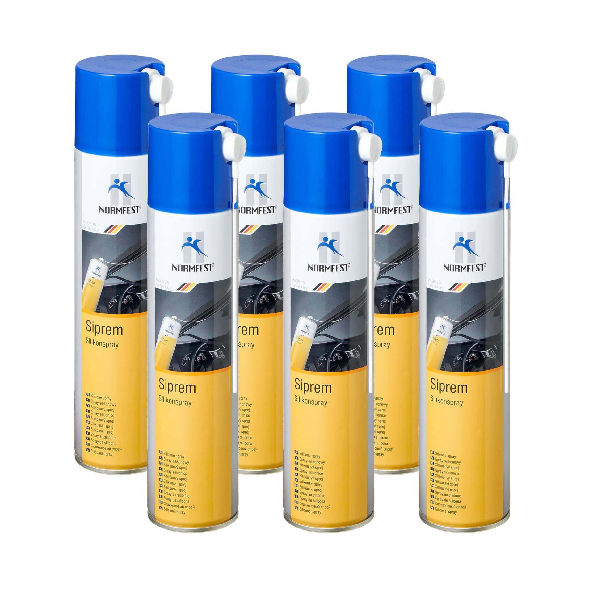 Normfest Siprem Silikon Spray Schmiermittel 6x 400ml von Normfest