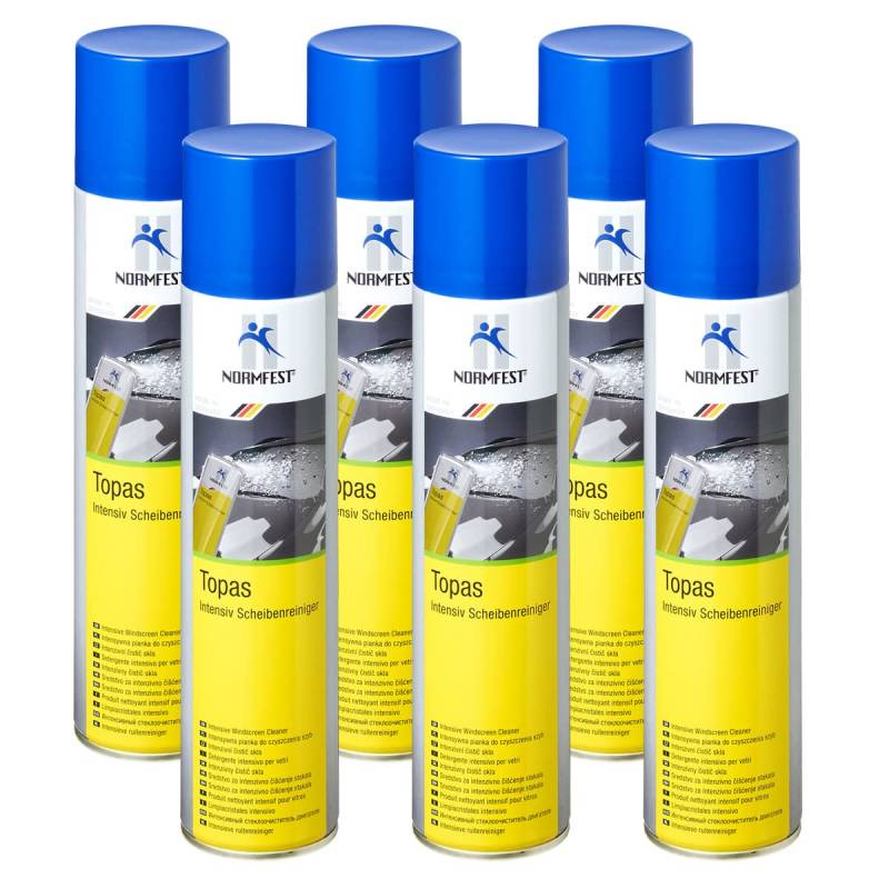 Normfest Reinigungsspray Auprotect Topas für die Windschutzscheibe, beseitigt die Spuren von Insekten, 400 ml Bianco von Normfest