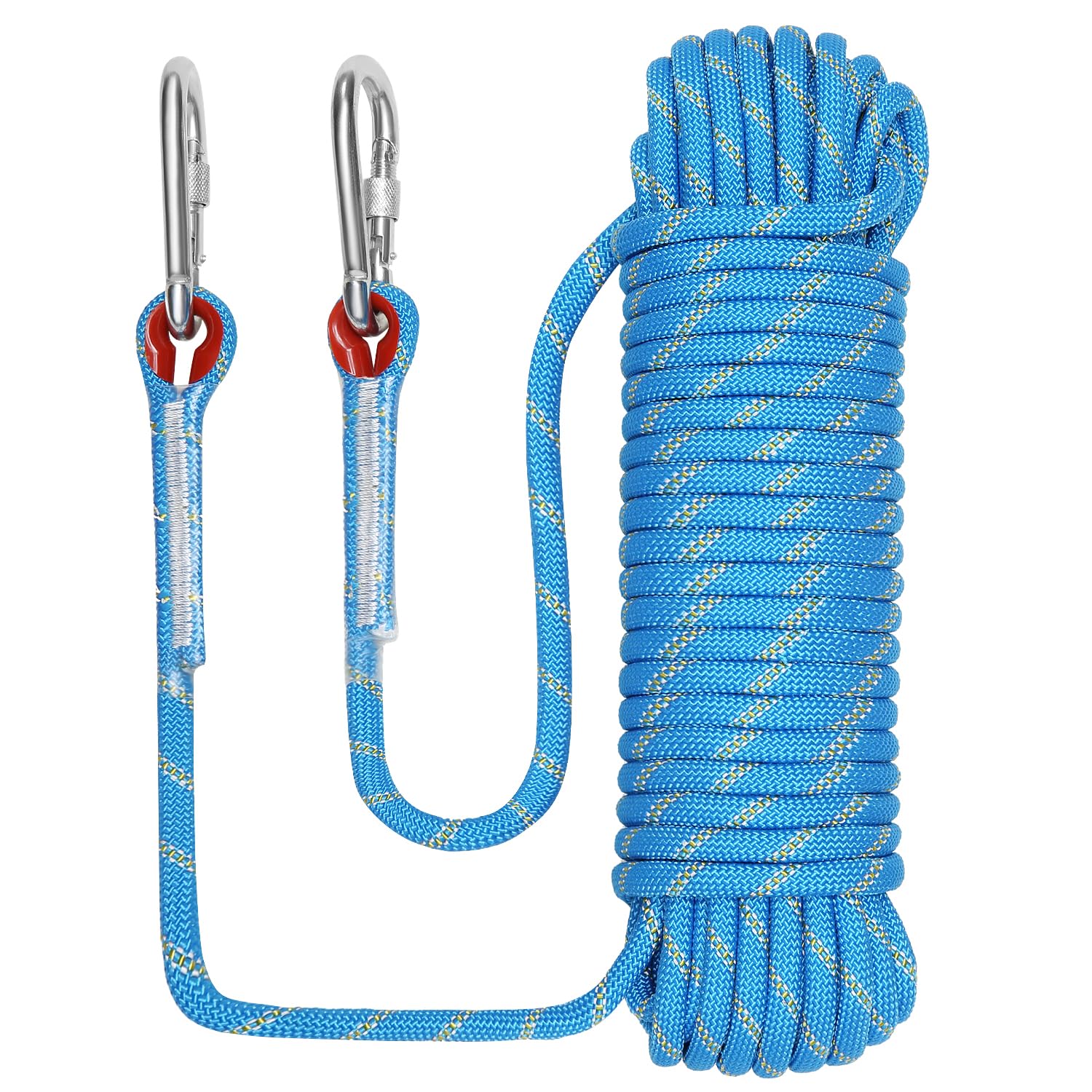 NorthPada 10 mm x 20 Meter Seil Kletterseil Schiffsseil Ankerseil Bootsseil Abseilseil Schwimmseil Baumschaukelseil Statisches Segelboot-Tauwerk Blau von NorthPada