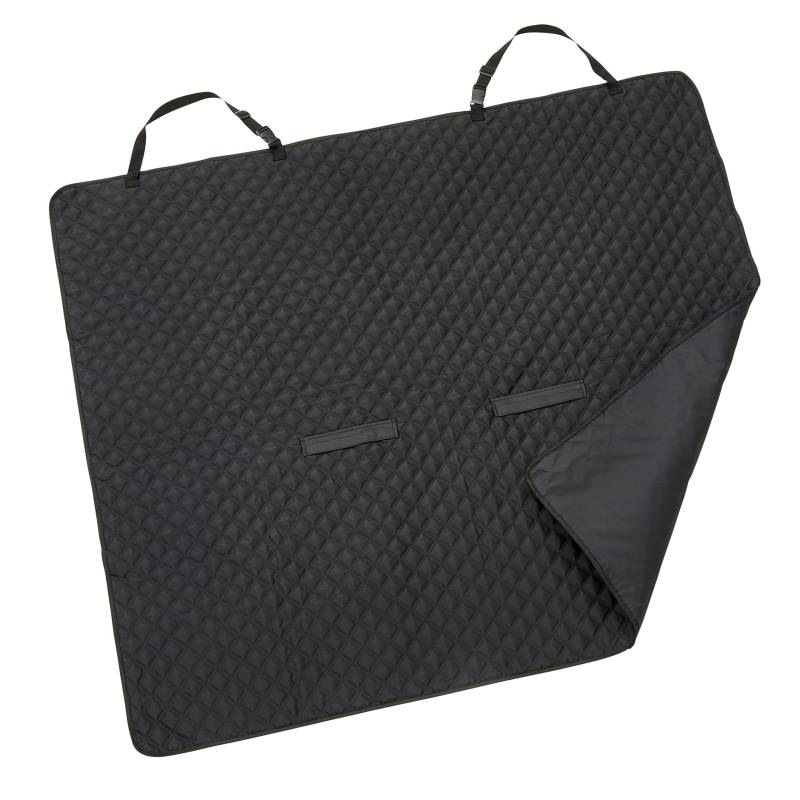 Northpoint Autoschondecke für Hunde - Wasserabweisende Decke für die Auto Rückbank oder Kofferraum 140x120cm - Pflegeleicht für die Rückbank (Schwarz) von Northpoint