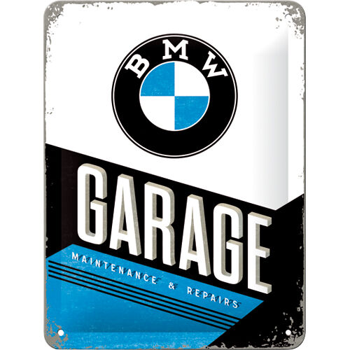 Nostalgic-Art Blechschild 15 x 20 "BMW - Garage" von Nostalgic-Art