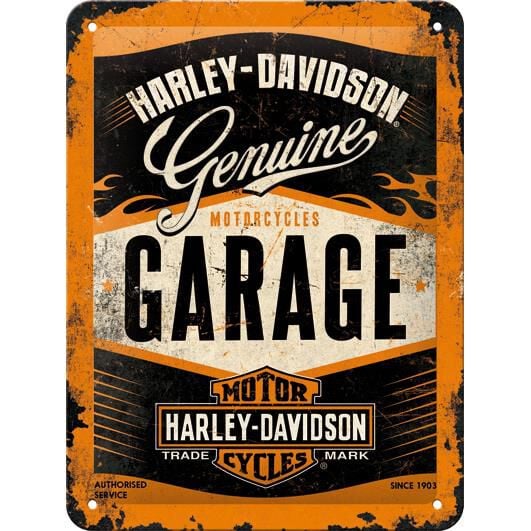 Nostalgic-Art Blechschild 15 x 20 "Harley-Davidson Garage" von Nostalgic-Art