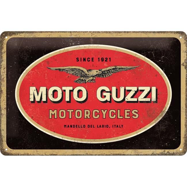 Nostalgic-Art Blechschild 20 x 30 "Moto Guzzi - Logo Motorcycles" von Nostalgic-Art