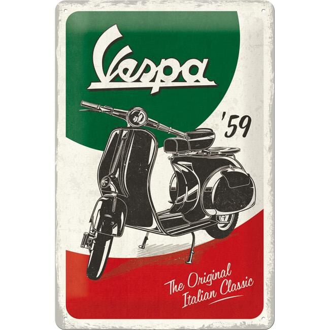 Nostalgic-Art Blechschild 20 x 30 "Vespa - The Italian Classic" von Nostalgic-Art