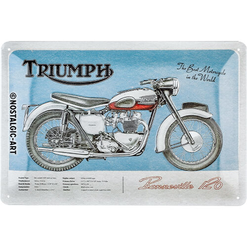 Nostalgic-Art Blechschild 20 x 30 cm Triumph - Bonneville von Nostalgic-Art