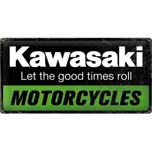 Nostalgic-Art Blechschild 25 x 50 "Kawasaki – Let the good times roll" von Nostalgic-Art