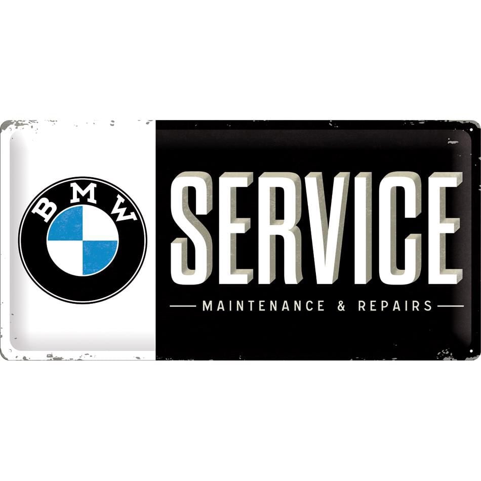 Nostalgic-Art Blechschild 25 x 50 cm "BMW-Service" von Nostalgic-Art