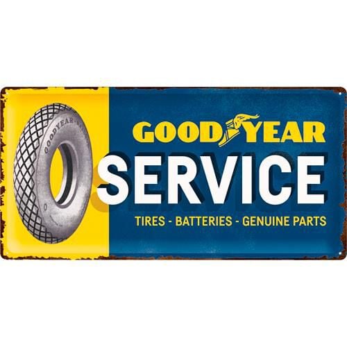 Nostalgic-Art Blechschild 25 x 50 cm "Goodyear-Service" von Nostalgic-Art