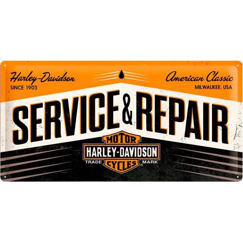 Nostalgic-Art Blechschild 25 x 50 cm "Harley Davidson Service & Repair" von Nostalgic-Art