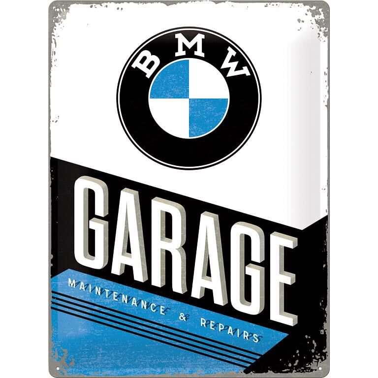 Nostalgic-Art Blechschild 30 x 40 "BMW-Garage" von Nostalgic-Art