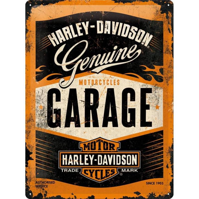 Nostalgic-Art Blechschild 30 x 40 "Harley-Davidson Garage" von Nostalgic-Art