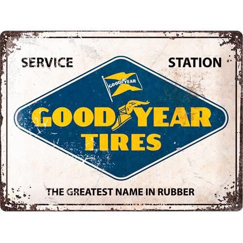 Nostalgic-Art Blechschild 30x40cm "Goodyear-Logo white" von Nostalgic-Art