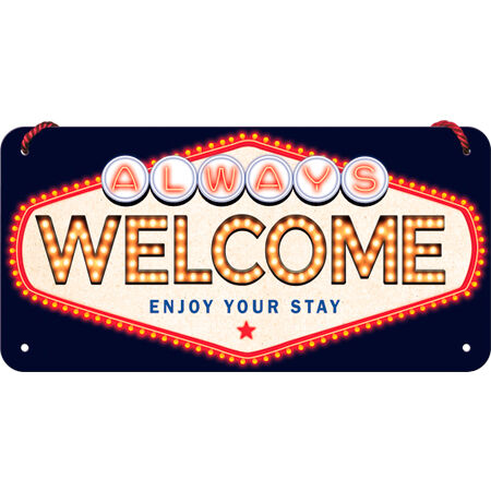 Nostalgic-Art Hängeschild 10 x 20 "Welcome" von Nostalgic-Art