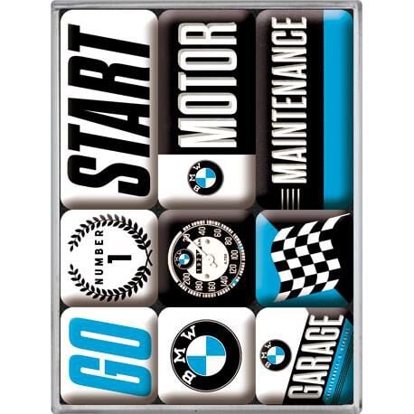 Nostalgic-Art Magnet-Set "BMW Motor" von Nostalgic-Art