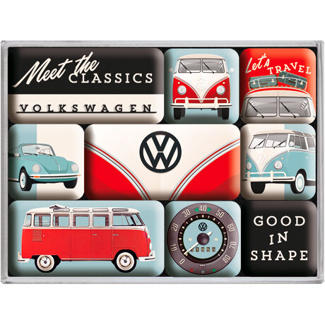 Nostalgic-Art Magnet-Set "VW - Meet The Classics" von Nostalgic-Art