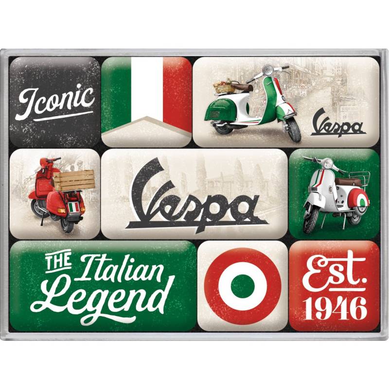 Nostalgic-Art Magnet-Set Vespa - Italian Legend von Nostalgic-Art