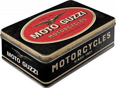 Nostalgic Art Moto Guzzi - Logo Motorcycles, Vorratsdose Flach - 16 cm x 7 cm x 23 cm von Nostalgic Art