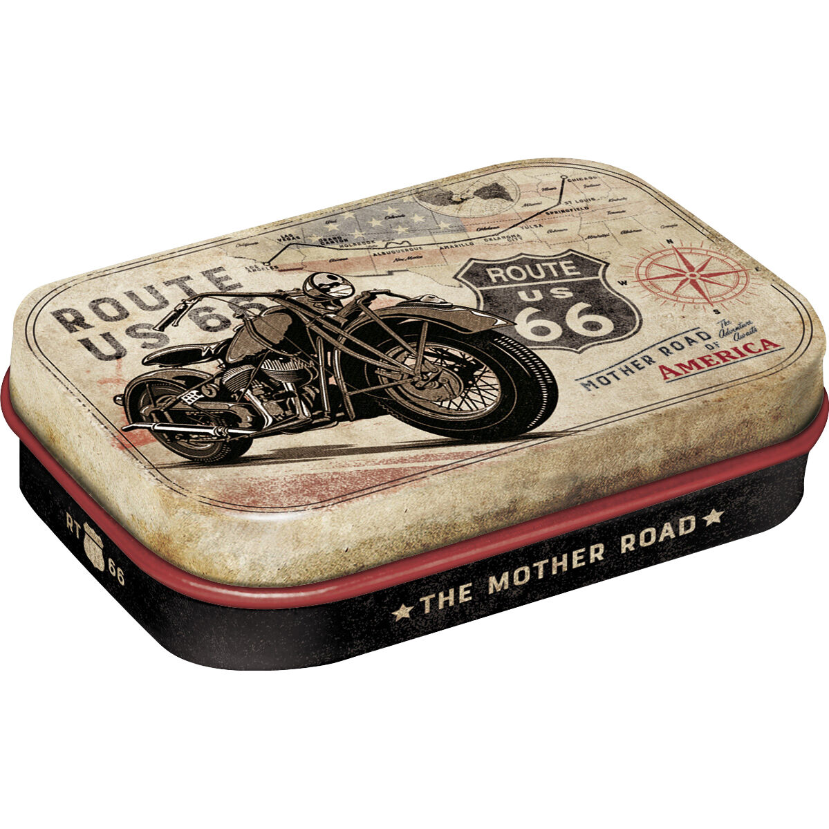 Nostalgic-Art Pillendose Route 66 "Bike Map" von Nostalgic-Art