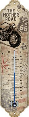 Nostalgic Art Route 66 Bike Map, Thermometer - 28 cm x 7 cm von Nostalgic Art