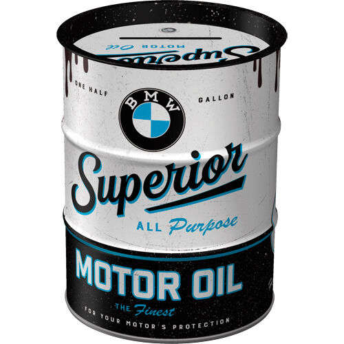 Nostalgic-Art Spardose Ölfass "BMW - Superior Motor Oil" von Nostalgic-Art