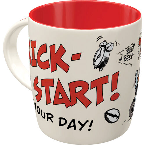 Nostalgic-Art Tasse Set - MOTOmania - Kick-Start Your Day! von Nostalgic-Art