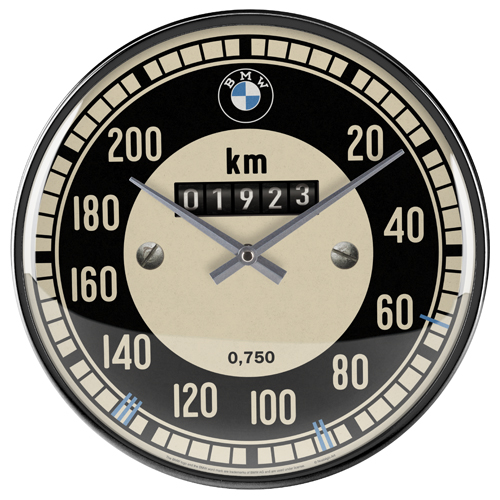 Nostalgic Art Wanduhr 31cm, Motiv "BMW - Tacho", 1 Stück von Nostalgic-Art