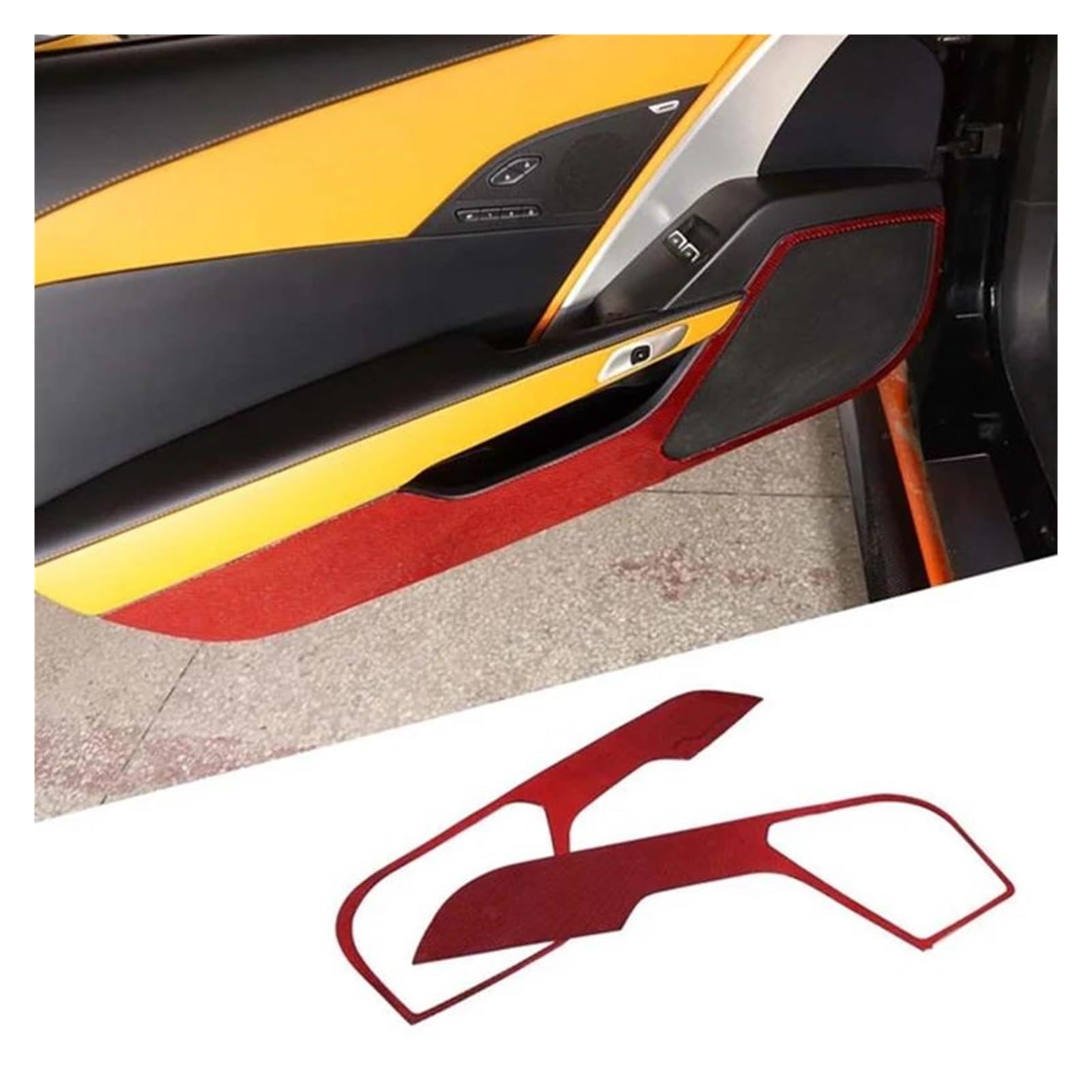 Novakui Dekorative Schutzplatten Für Corvette C7 2014-2019 Autotür-Anti-Kick-Panel(2) von Novakui