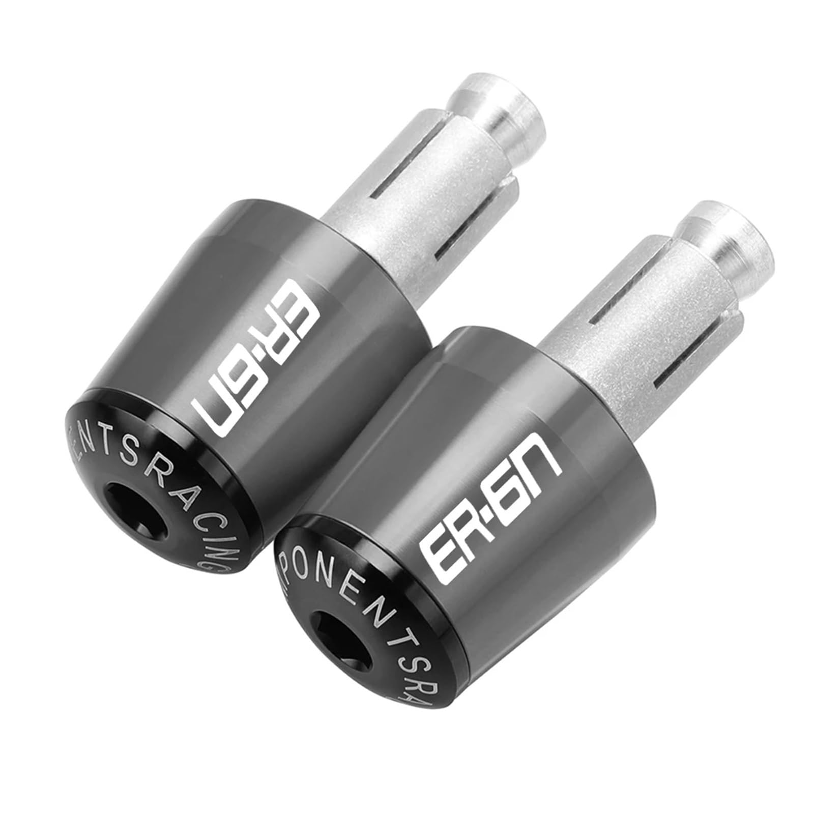 Novakui Griffenden Für Ka&wasaki ER6F ER6N ER-6N 2012-2023 Lenker Stecker Slider Lenker Griffe Kappe Griff Bar Kappe End Stecker Lenkdämpfer(8) von Novakui