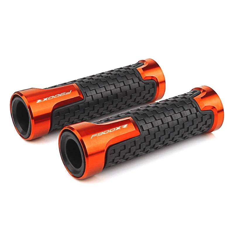 Novakui Motorrad Lenkergriffe Gasgriffe Für BM&W F800r F900r F900xr F800 F900 Lenker 7/8" 22MM Hanrdle Bar Grips Zubehör(F900xr Orange) von Novakui