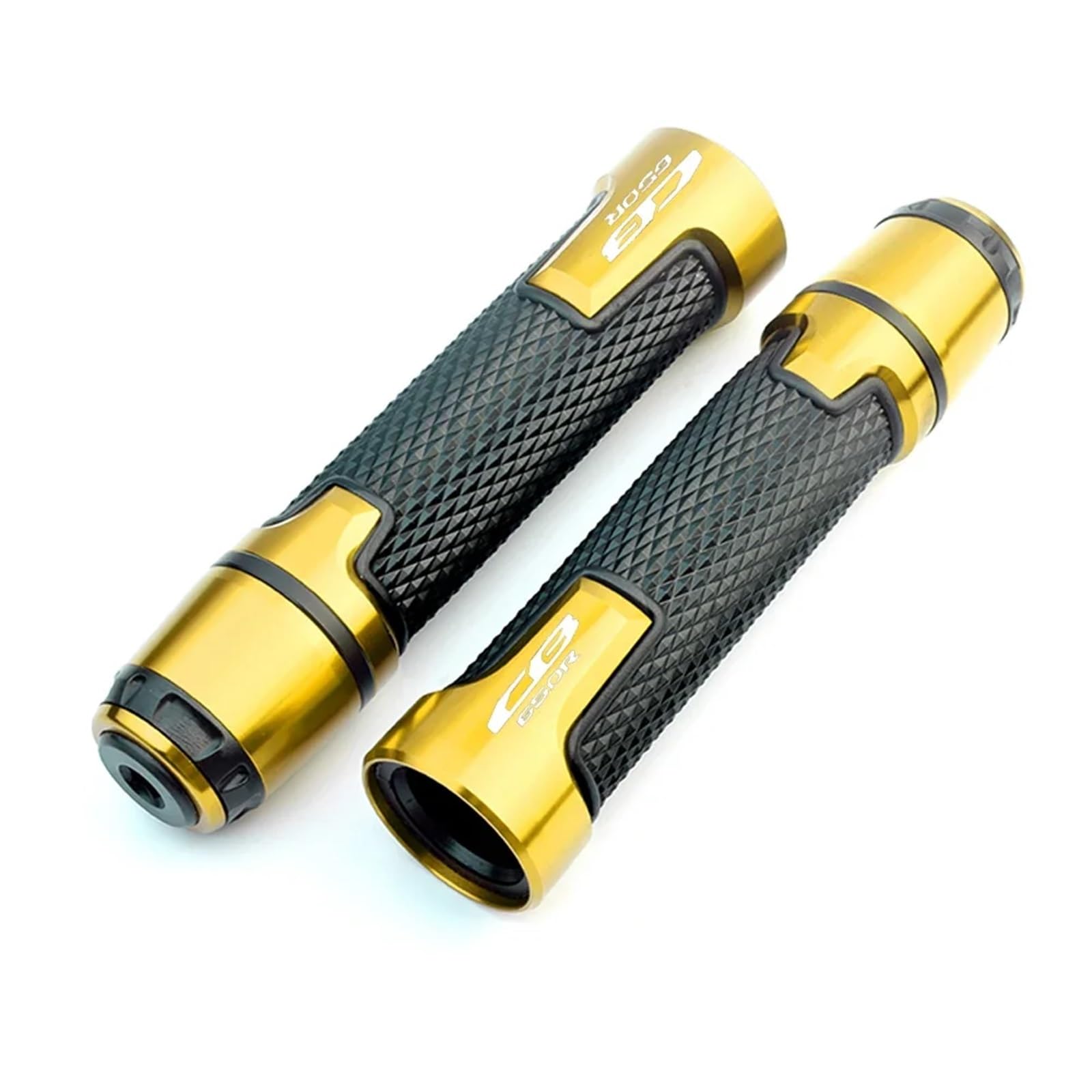 Novakui Motorrad Lenkergriffe Gasgriffe Für Hon&da CB650R CB 650R 2019-2022 CNC Aluminium Motorräder Lenker Handgriffe Universal 7/8'' 22MM Griff Bar(Gold) von Novakui