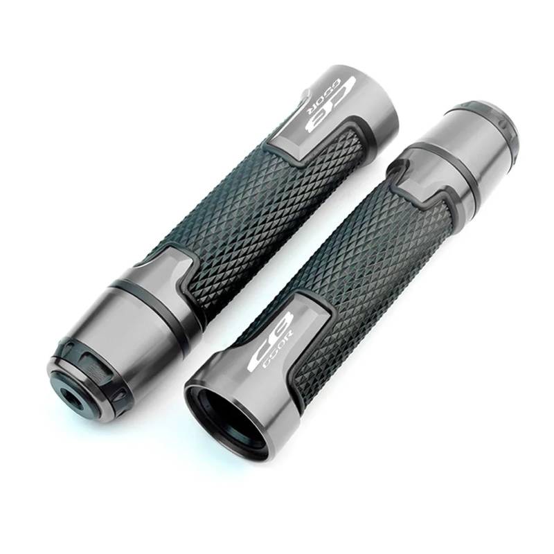 Novakui Motorrad Lenkergriffe Gasgriffe Für Hon&da CB650R CB 650R 2019-2022 CNC Aluminium Motorräder Lenker Handgriffe Universal 7/8'' 22MM Griff Bar(Grey) von Novakui