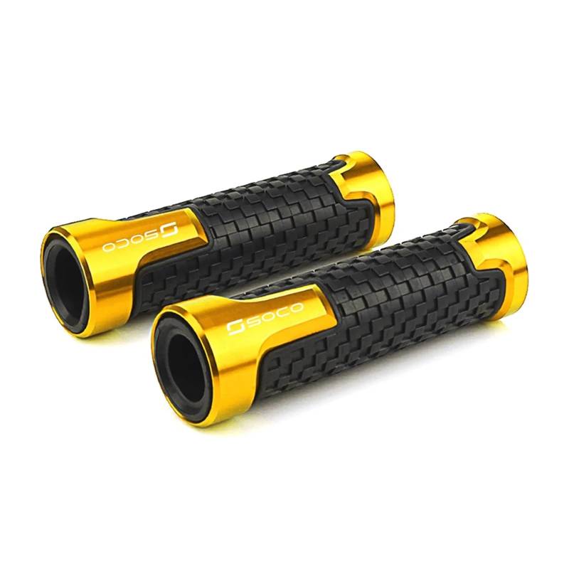 Novakui Motorrad Lenkergriffe Gasgriffe Für Super SOCO Cpx Cux Tc 50 Für Max Für Wanderer Ts Tc50 Für Tcmax Motorrad Lenker Grip(Gold) von Novakui