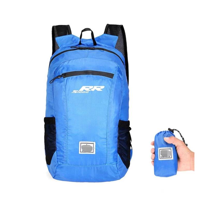 Novakui Motorrad Rucksack Motorradrucksäcke Für BM&W S1000RR S1000 RR Motorrad Klapprucksack Reittasche(Blue) von Novakui