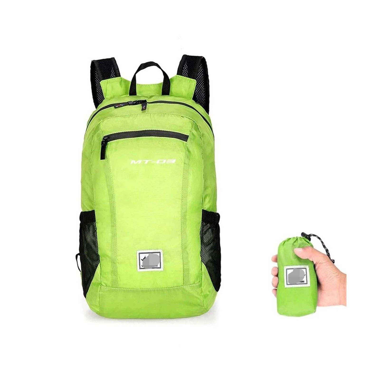 Novakui Motorrad Rucksack Motorradrucksäcke Für MT-03 MT 03 MT03 Motorrad Faltbarer Wasserdichter Rucksack(Green) von Novakui