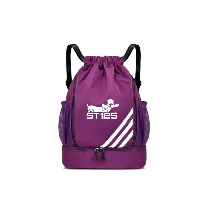 Novakui Motorrad Rucksack Motorradrucksäcke Für hon&da ST125 ST 125 Motorrad Rucksack wasserdichte Reisetasche(Purple) von Novakui