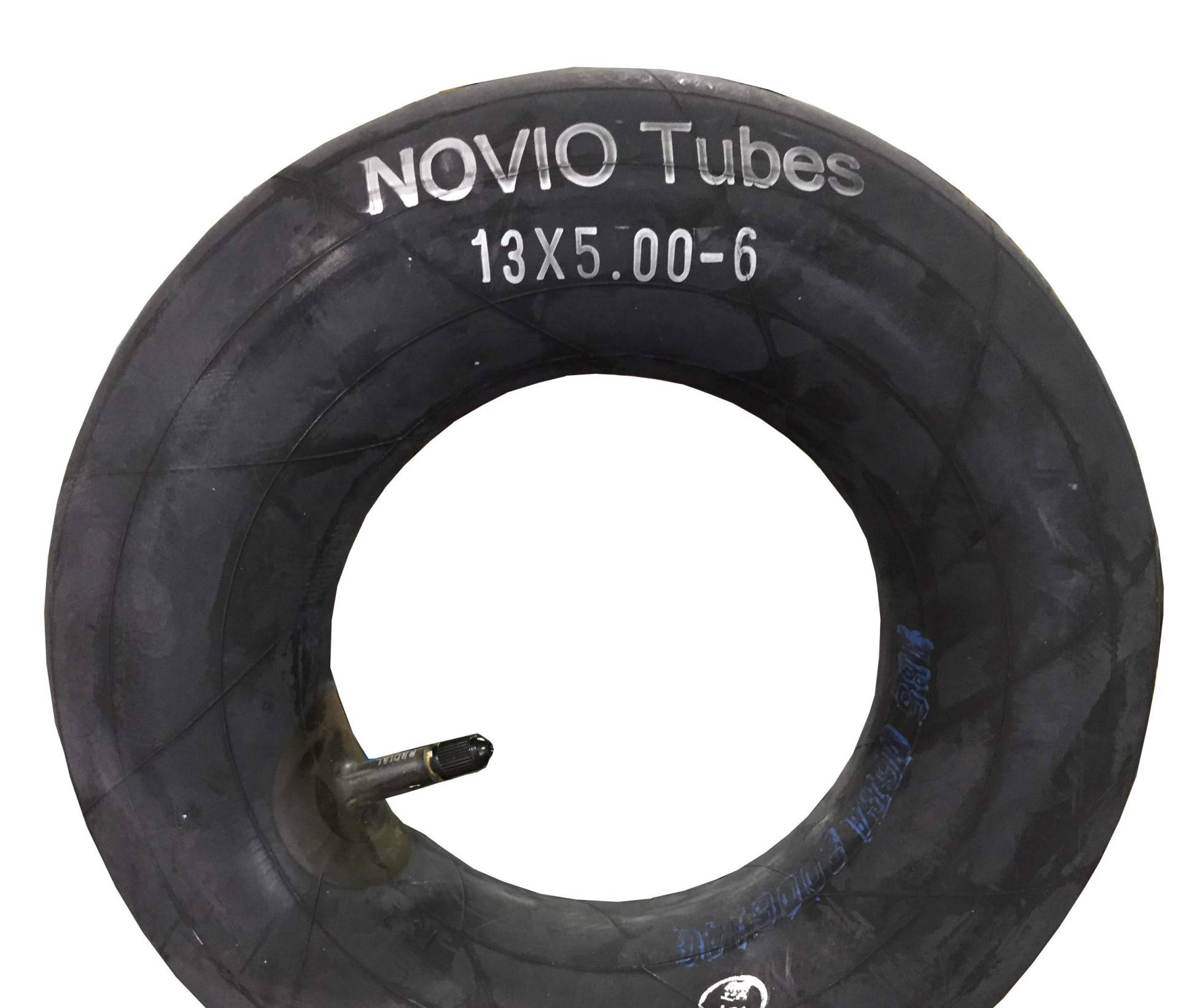 Schlauch 13 x 5.00-6, gerades Ventil, passend für Reifen z.B. Aufsitzmäher Rasenmäher von Novio
