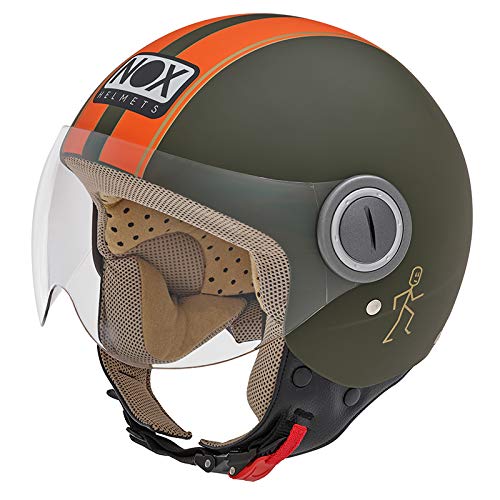 Nox Jethelm N210 Khaki Orange von Nox